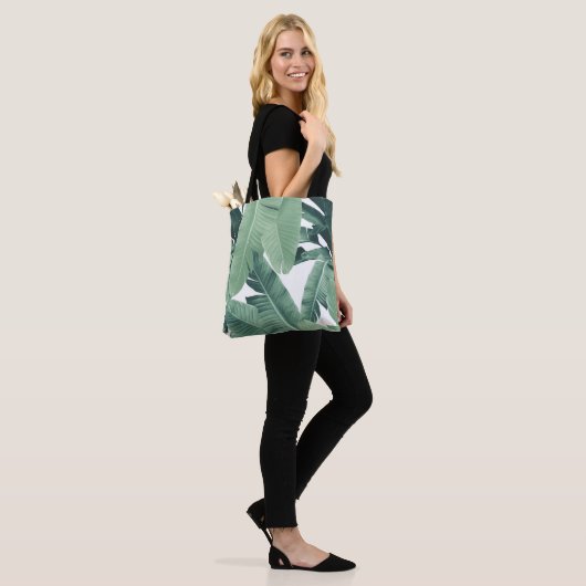 Tropische banaan verlaat Oerwoud #4b #tropical #wa Tote Bag (Op model)