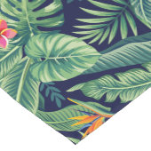 Tropische banaanmonstera Palm Leaves & Flowers Korte Tafelloper (Hoek)