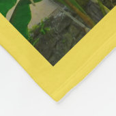 Tropische Banana Palm Tree St Augustine Florida Fleece Deken (Hoek)