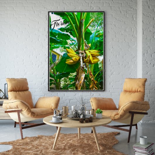 Tropische Banana Palm Tree St Augustine Florida Perfect Poster