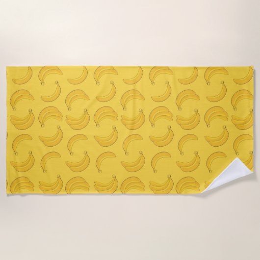 Tropische bananen strandlaken (Voorkant)