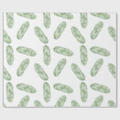 Tropische bananenbladeren cadeaupapier (Vlak)