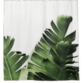 Tropische bananenbladeren douchegordijn (Voorkant)