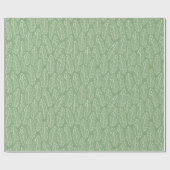 Tropische bananenbladeren Groen inpakpapier (Vlak)