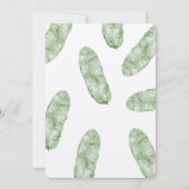 Tropische bananenbladeren kaart (Achterkant)