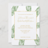 Tropische bananenbladeren kaart (Voorkant)