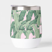 Tropische bananenbladeren op roze (Rechts)