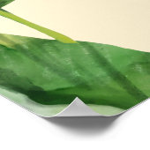 Tropische bananenbladprint poster (Hoek)