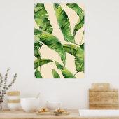 Tropische bananenbladprint poster (Keuken)
