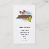 Tropische banner visitekaartje (Achterkant)