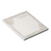 Tropische Basis Home Name Persoonlijk Notitieblok (Schuin)