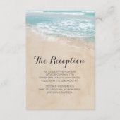 Tropische Beach Heart Weddenschappen Informatiekaartje (Voorkant)