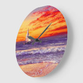 TROPISCHE BEACH OCEAN ART Wall Clock Grote Klok (Hoek)