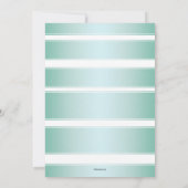 Tropische beach palm Trees Bridal Shower Invitatio Kaart (Achterkant)