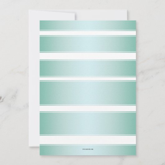 Tropische beach palm Trees Bridal Shower Invitatio Kaart (Achterkant)