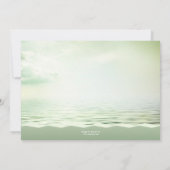 Tropische beach palm Trees Bridal Shower Invitatio Kaart (Achterkant)