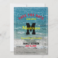 Tropische Beach reunion Invitation Combination