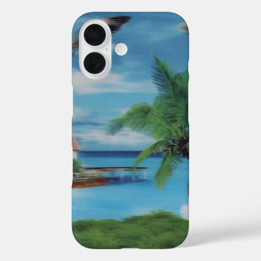 Tropische Beach Scene Art Print Case-Mate iPhone Case (Achterkant)