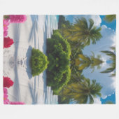 Tropische Beach Scene Gooi Deken (Voorkant (Horizontaal))
