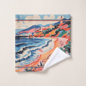 Tropische Beach Scene Handdoek (Wasdoekje)