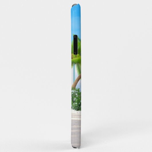 Tropische Beach Seascape Illustratie Aangepaste na Case-Mate iPhone Case (Achterkant/rechts)