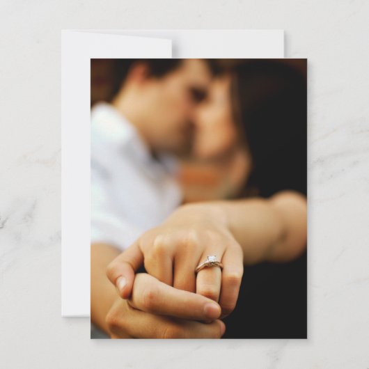 Tropische Beach Weddenfoto Digitaal sparen de Datu Aankondiging (Achterkant)