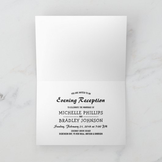 Tropische  Beach Weddenschappen Evening Reception (Binnen)