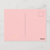 Tropische bedankkaart briefkaart (Achterkant)