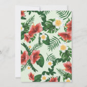 Tropische Begroeiing Exotische Papegaaien Wilde Ve Kaart (Achterkant)