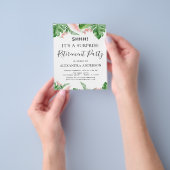 Tropische begrotingspartij voor overname ondernemi flyer (Hand)