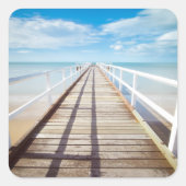 Tropische bekerpier Square Sticker (Voorkant)