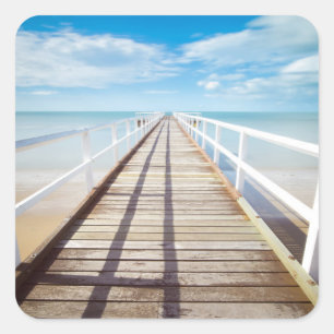 Tropische bekerpier Square Sticker