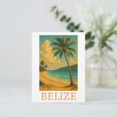Tropische Belize Beach Caribische vakantie Briefkaart (Staand voorkant)