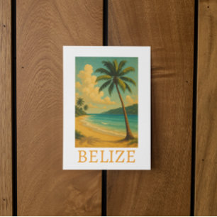 Tropische Belize Beach Caribische vakantie Briefkaart