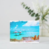Tropische Belize Beach vakantie Briefkaart (Staand voorkant)