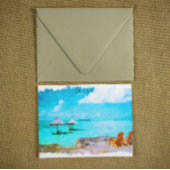 Tropische Belize Beach vakantie Briefkaart