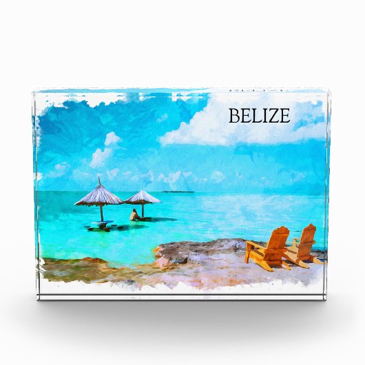 Tropische Belize Beach vakantie Fotoblokken (Voorkant)