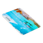 Tropische Belize Beach vakantie Magneet (Rechterzijde)