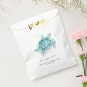 Tropische Bestemming Bruiloft Zee Schildpad Bedankzakje (Gezegeld)