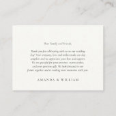 Tropische bestemming Dank u Plaatskaartje (Achterkant)