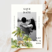 Tropische bestemming Fotobruiloft Save The Date