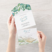 Tropische bestemming in één uitnodiging (Afscheurbaar)