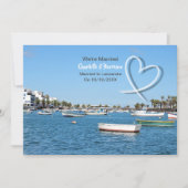 Tropische bestemming Lanzarote Spain Beach Wedding Kaart (Voorkant)
