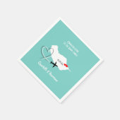 Tropische bestemming Madeira bruiloft Servet (Hoek)