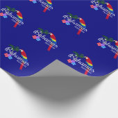 Tropische bestemming Nassau Bahamas Cadeaupapier (Hoek)