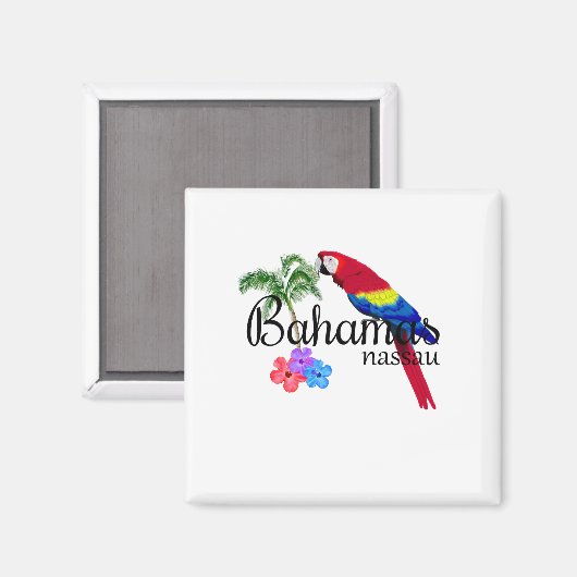 Tropische bestemming Nassau Bahamas Magneet (Voorkant / Achterkant)