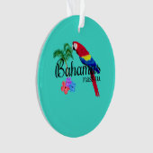 Tropische bestemming Nassau Bahamas Ornament (voorkant)