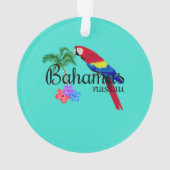 Tropische bestemming Nassau Bahamas Ornament (achterkant)