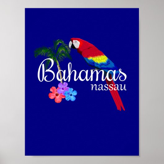 Tropische bestemming Nassau Bahamas Poster (Voorkant)