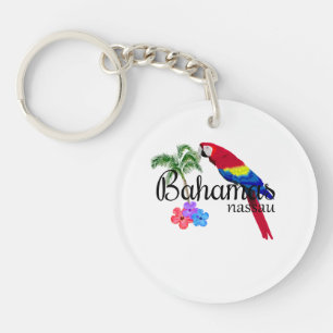 Tropische bestemming Nassau Bahamas Sleutelhanger